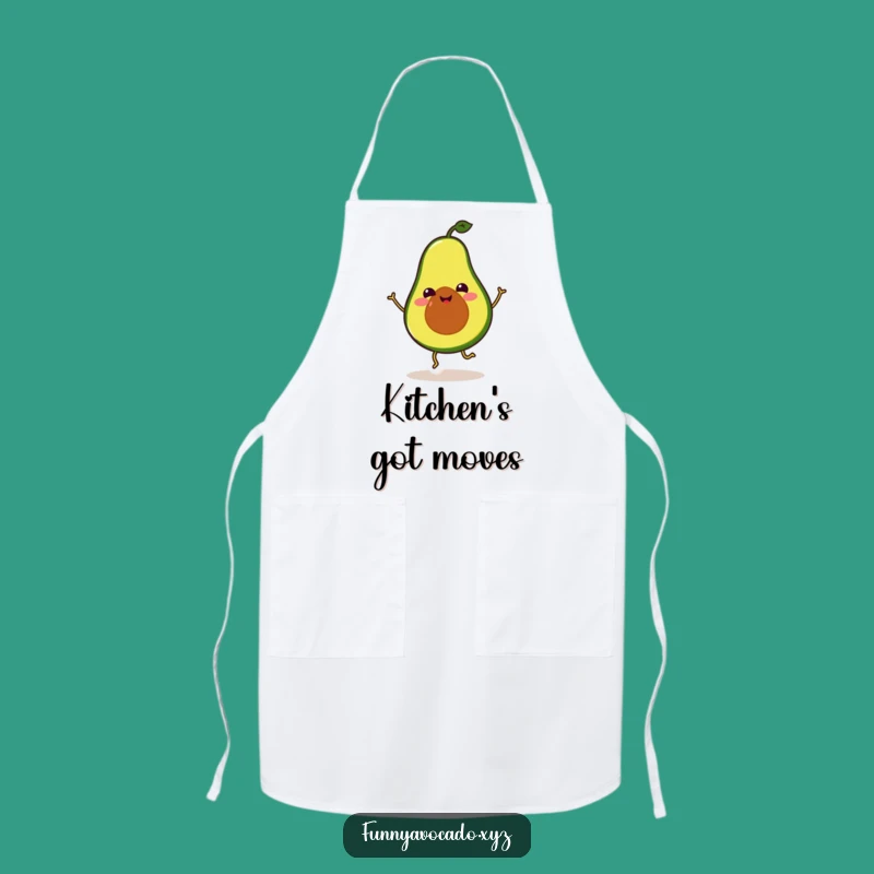 Funny Avocado Apron: Kitchen Dance Party, Perfect Funny Gift for Avocado Lovers