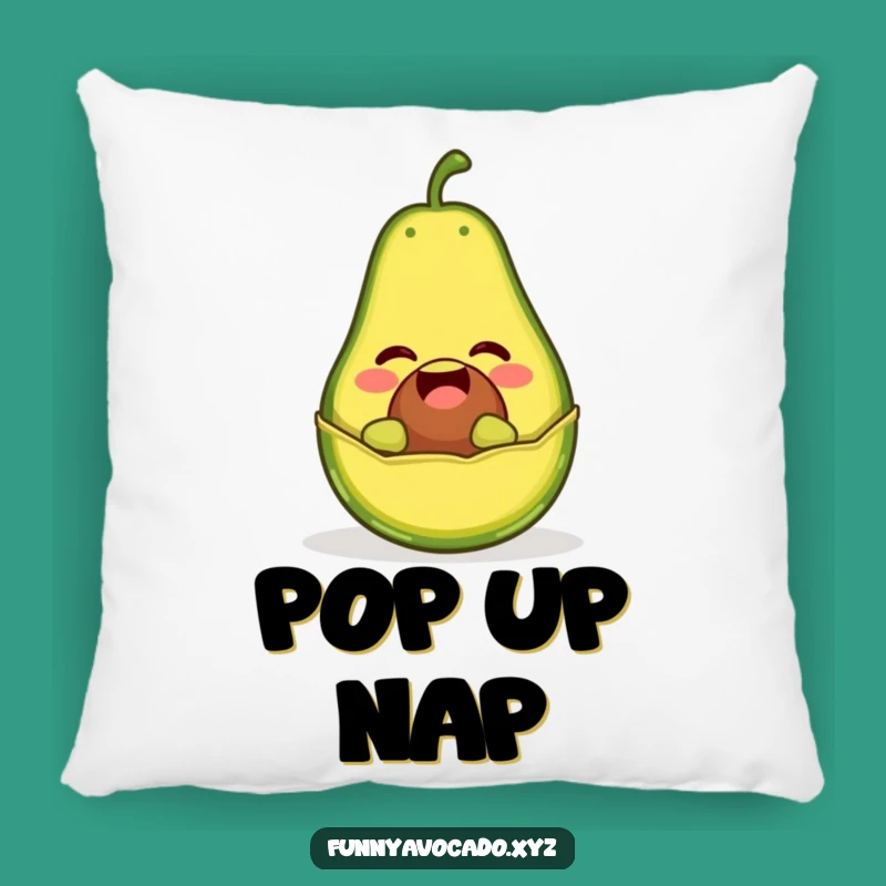 Funny Giggling Avocado Pillow: Cozy Comfort With Surprise Fruit Humor Gift
