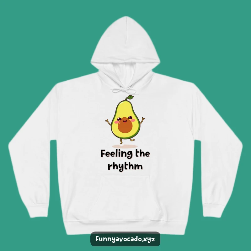Cozy Funny Avocado Hoodie: Silly Dance Moves, Ultimate Funny Gift for Comfort