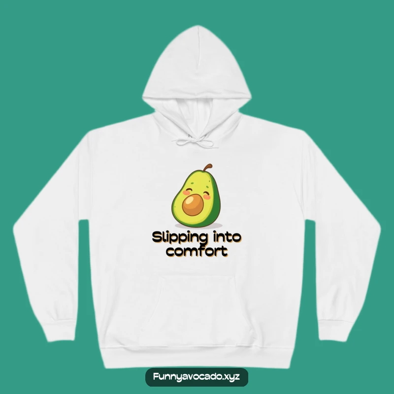 Cozy Funny Avocado Hoodie: Slipping into Fun, Ultimate Funny Gift Comfort