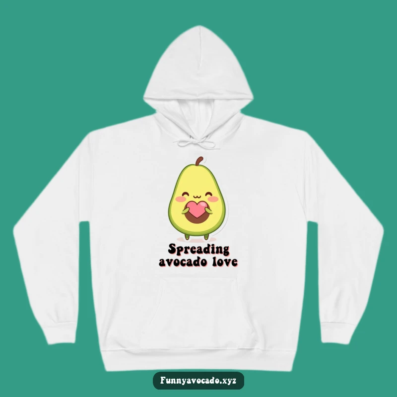 Funny Blushing Avocado Hoodie: Cozy Comfort With a Sweet Love Gesture Gift