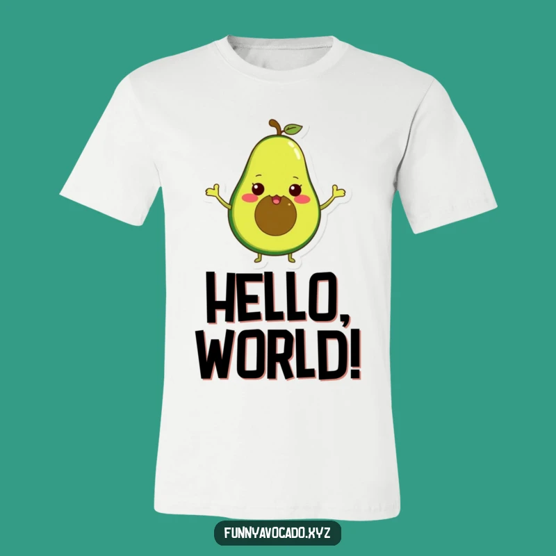 Funny Waving Avocado T-Shirt: Tiny Arms, Perfect Enthusiastic Gift