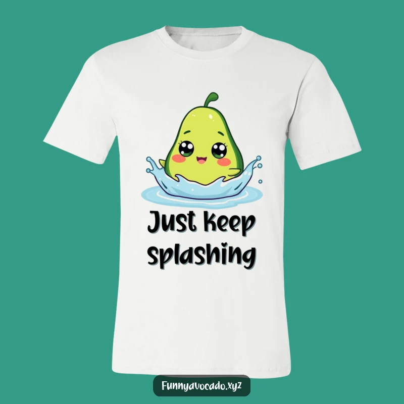 Funny Googly Eye Avocado T-Shirt: Splash Master, Perfect Quirky Gift
