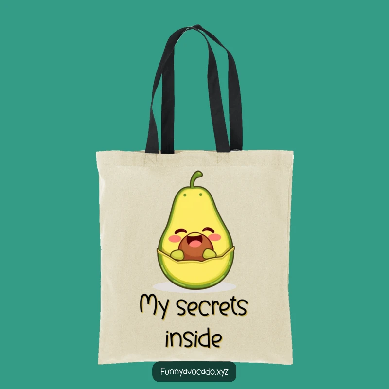 Funny Giggling Avocado Tote Bag: Carry Your Laughs With This Surprise Fruit Gift